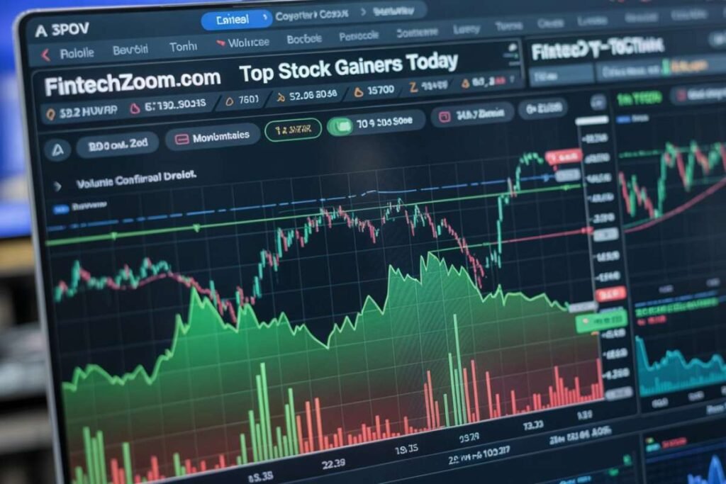 FintechZoom.com Top Stock Gainers Today 